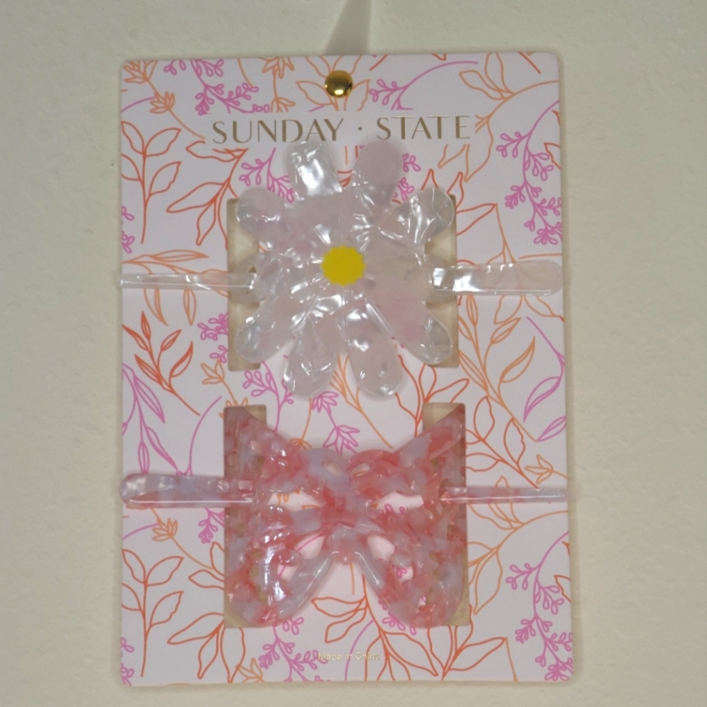 Sunday State Bun Clips